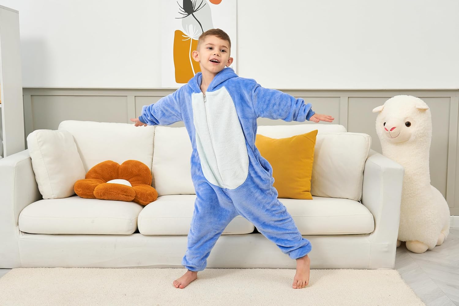 Unisex Kids Onesie Costume Animal Pajamas Halloween Christmas Cosplay Costume