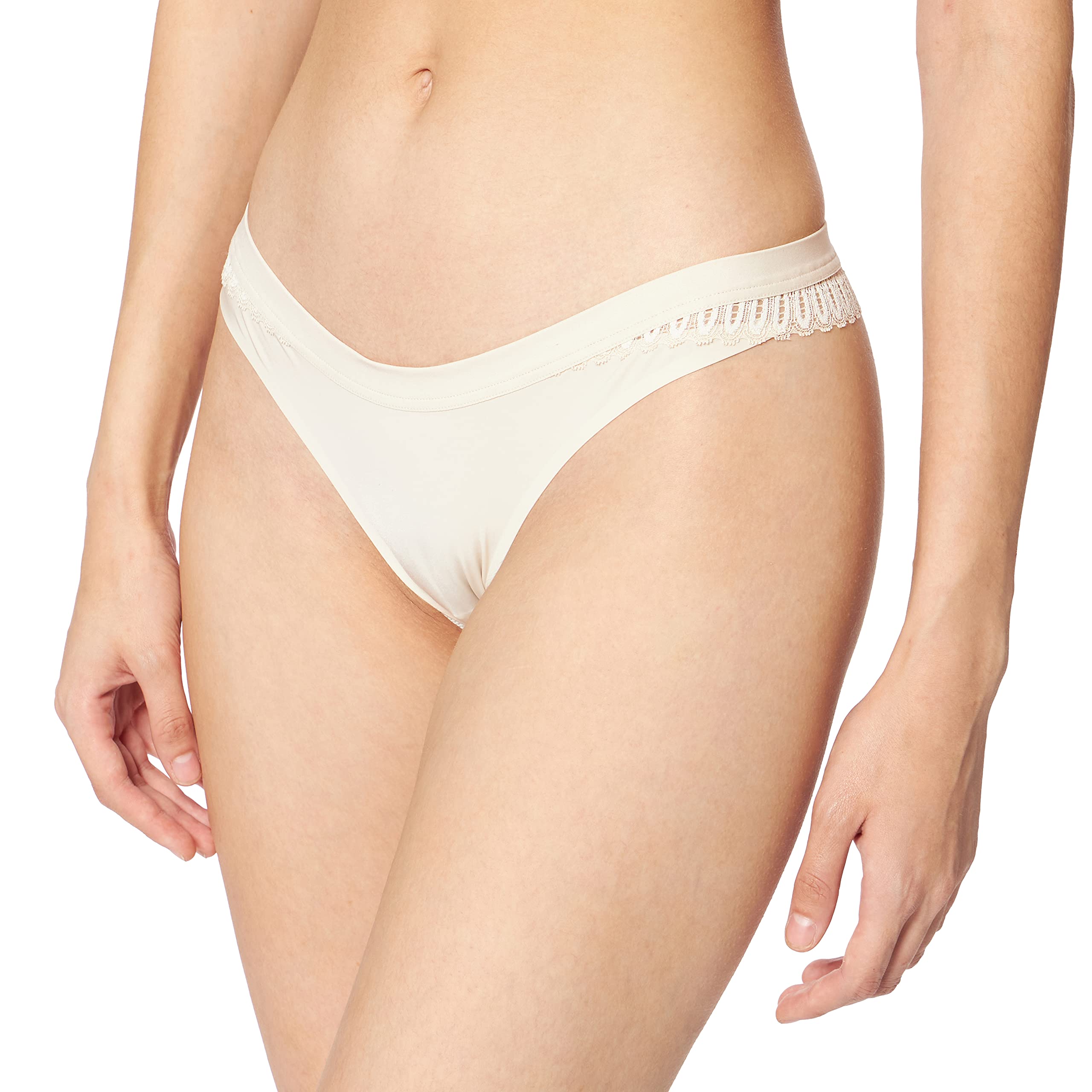 Triumph Donna Aura Spotlight High Leg String, Hipster, Creamy Dream, 2-image