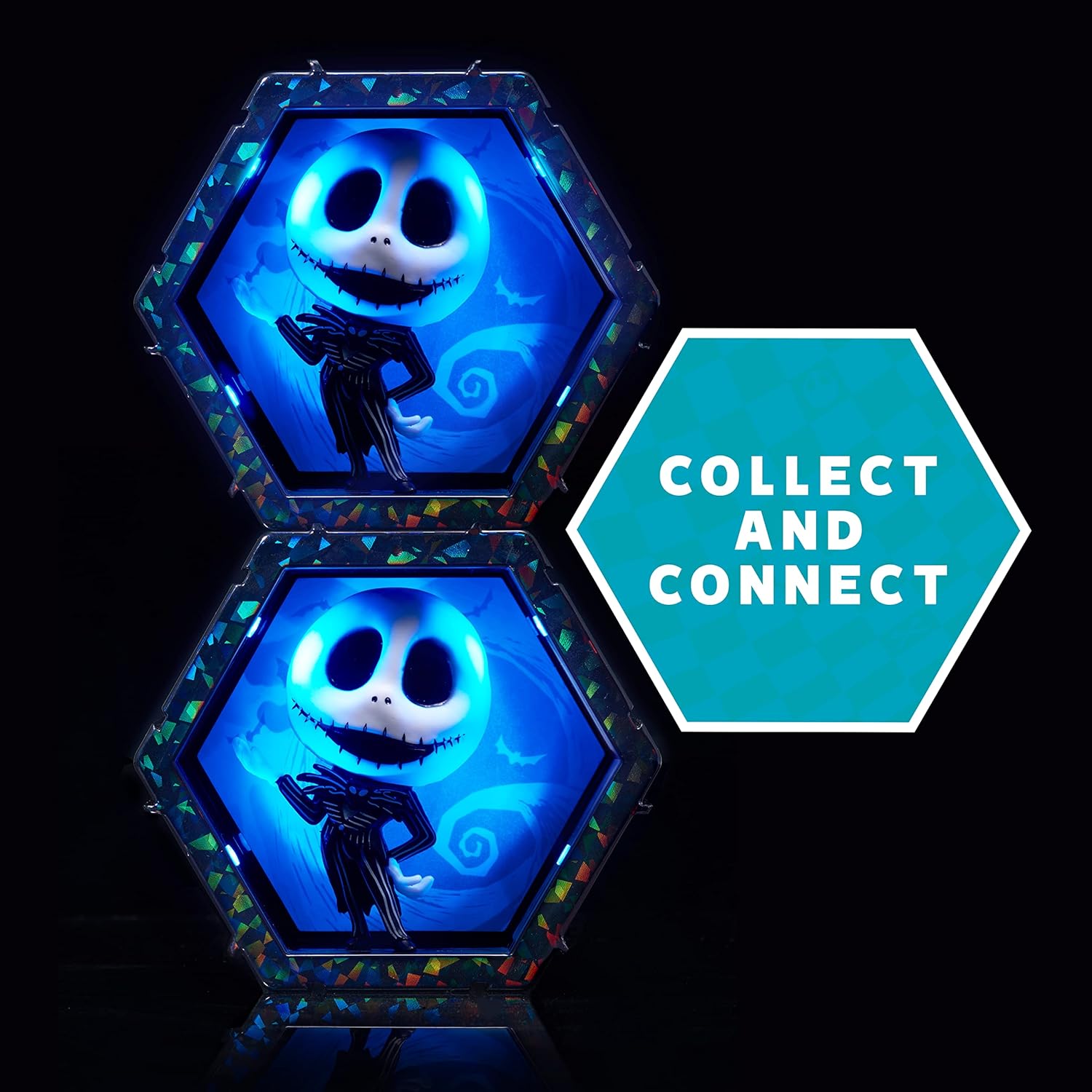 WOW! PODS Jack Skellington - The Nightmare Before Christmas | Official Disney Classic Light-Up Bobble-Head Figure | Collectables, Toys & Gifts | Number 178 in Series, Black and White : Toys & Games