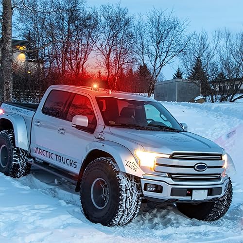 Miniatura 8 de Luz de baliza inalámbrica, luz estroboscópica intermitente de seguridad LED roja, DC12V-80V con cargador magnético y encendedor de cigarros de 3.6