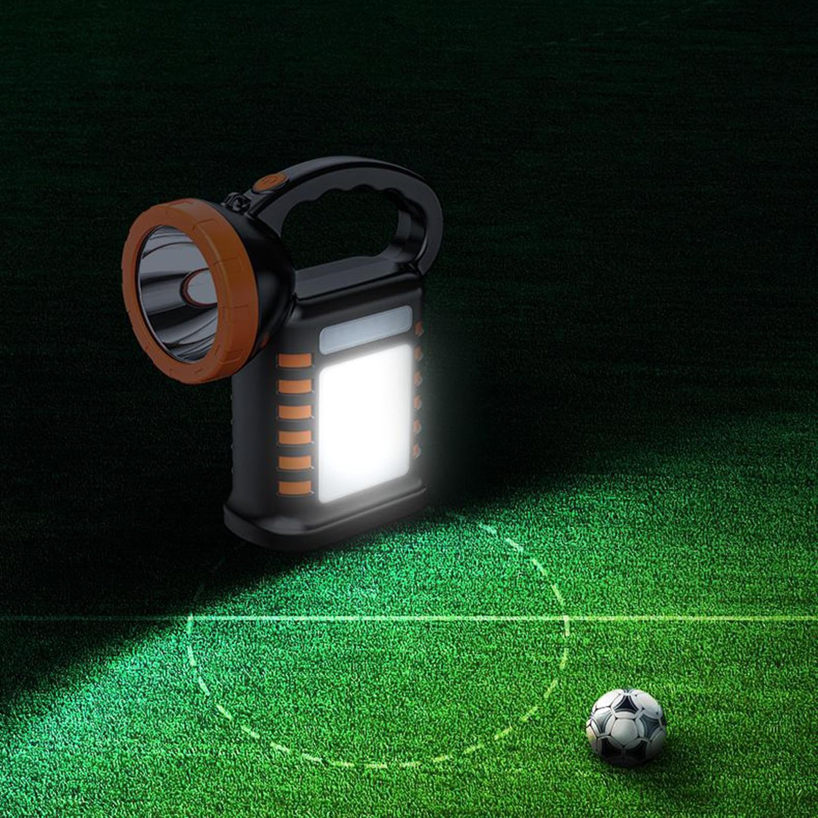 Torcia Solare Lampada Impermeabile Luminosa | Luce da lavoro LED a mano per esterni per Interni Casa Escursioni Pesca Blackout Uso Notturno