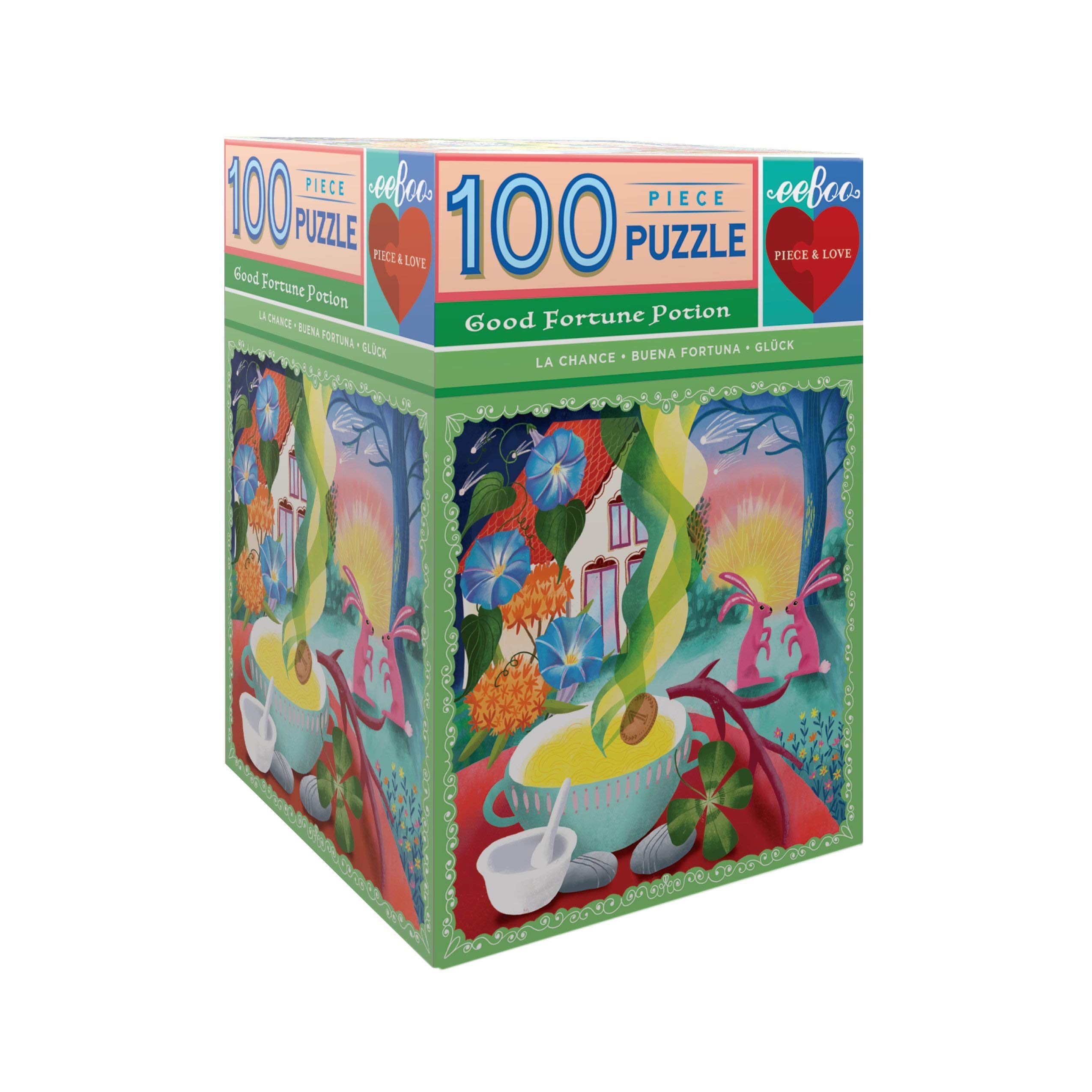 eeBooGood Fortune Potion 100 Piece Puzzle, Perfect Project for Little Hands, Aids in Development of Pattern, Shape, and Color Recognition, Offers Children a Challenge
