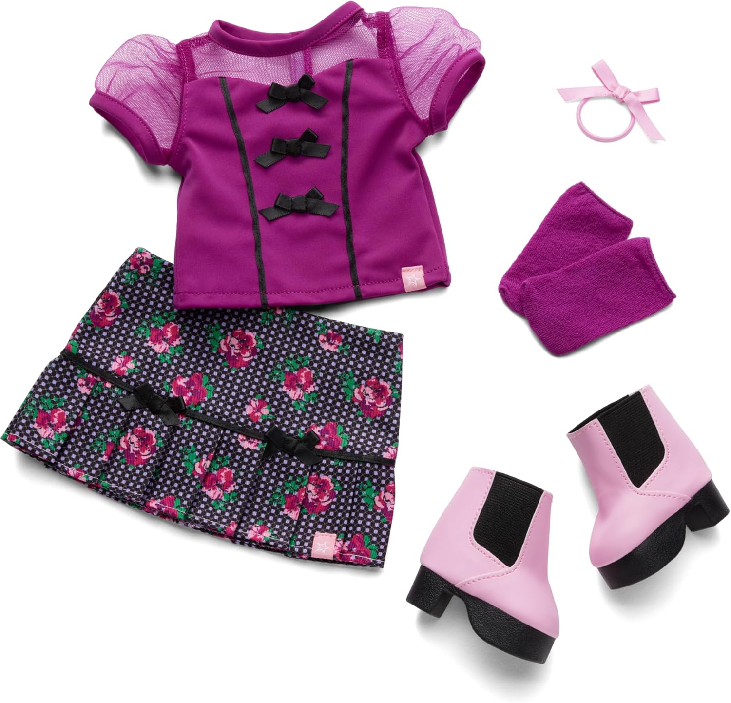 Truly Me Plum & Floral Outfit for 18-inch Doll (Ages 6+)