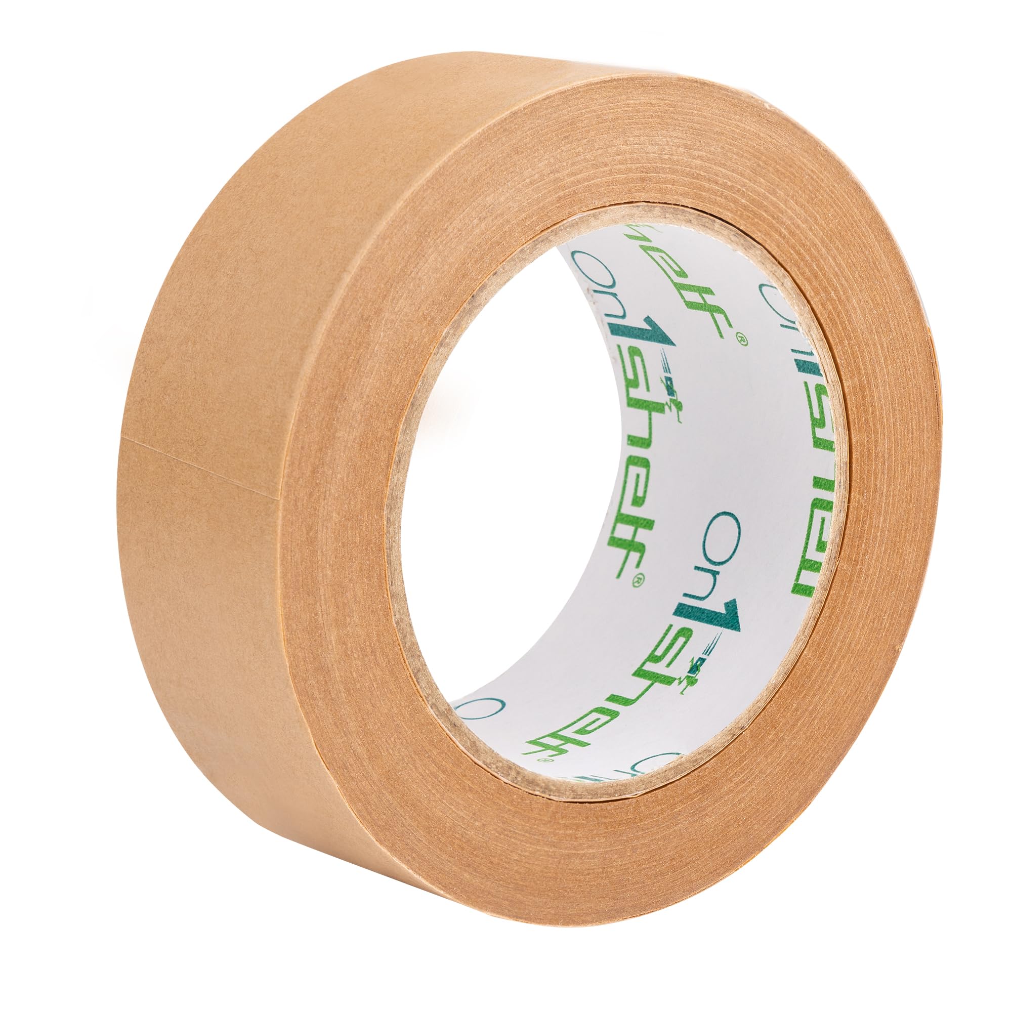 On1shelf® Eco-Friendly Biodegradable Kraft Carton Sealing Tape - 50m Long |100% Recyclable & Sustainable Packing Solution (1, 36mm)