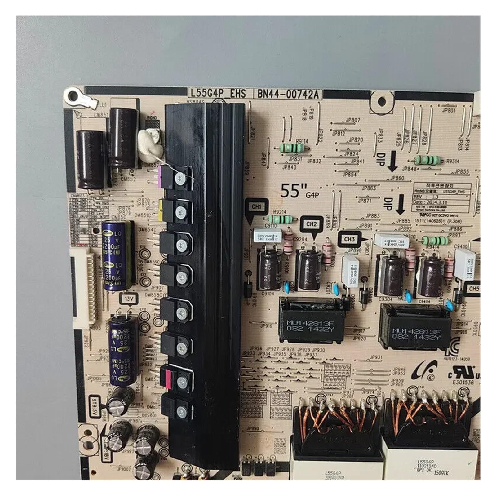 Carte d'alimentation BN44-00742A L55G4P_EHS compatible avec téléviseurs UN50HU8550FXZA UN55HU8500FXZA UN55HU8550FXZA UE55HU7500 UE48HU7500 UA55HU8500
