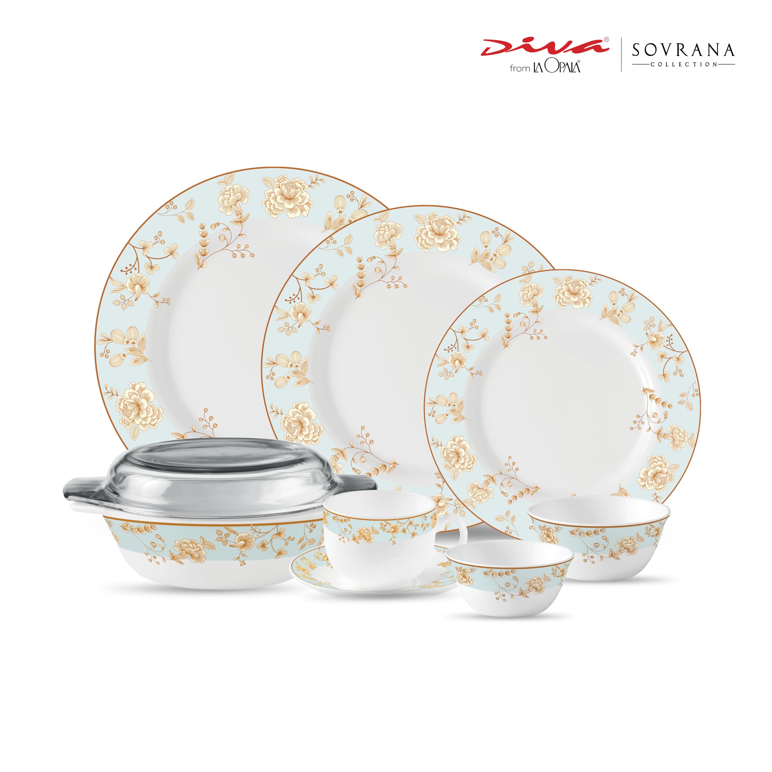 La Opala Diva Sovrana Dinner Set - 62 Piece -2 La Opala Diva Sovrana Dinner Set - 62 Piece -2