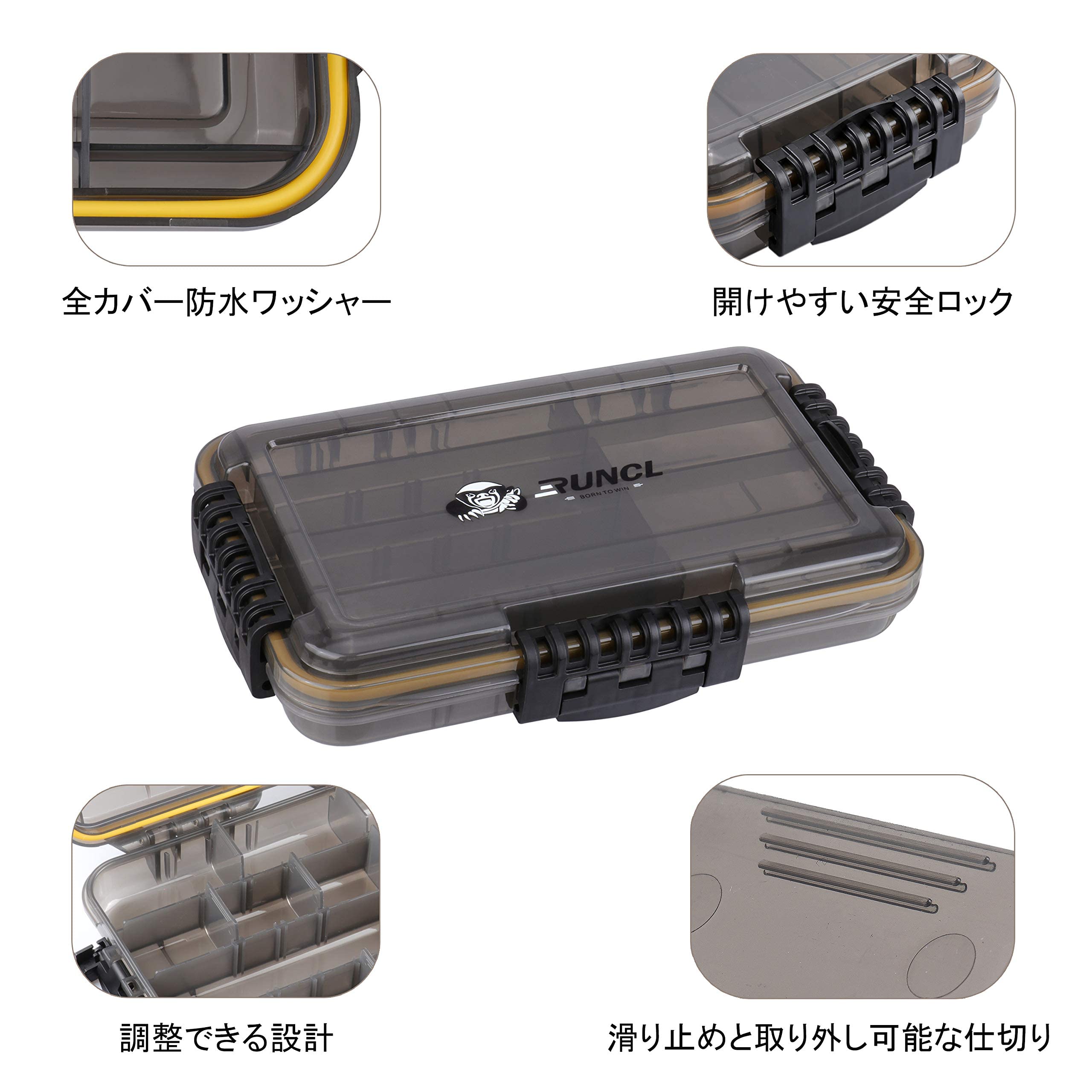Amazon.co.jp: ランケル（RUNCL） ルアーケース 防水 釣り用タックル