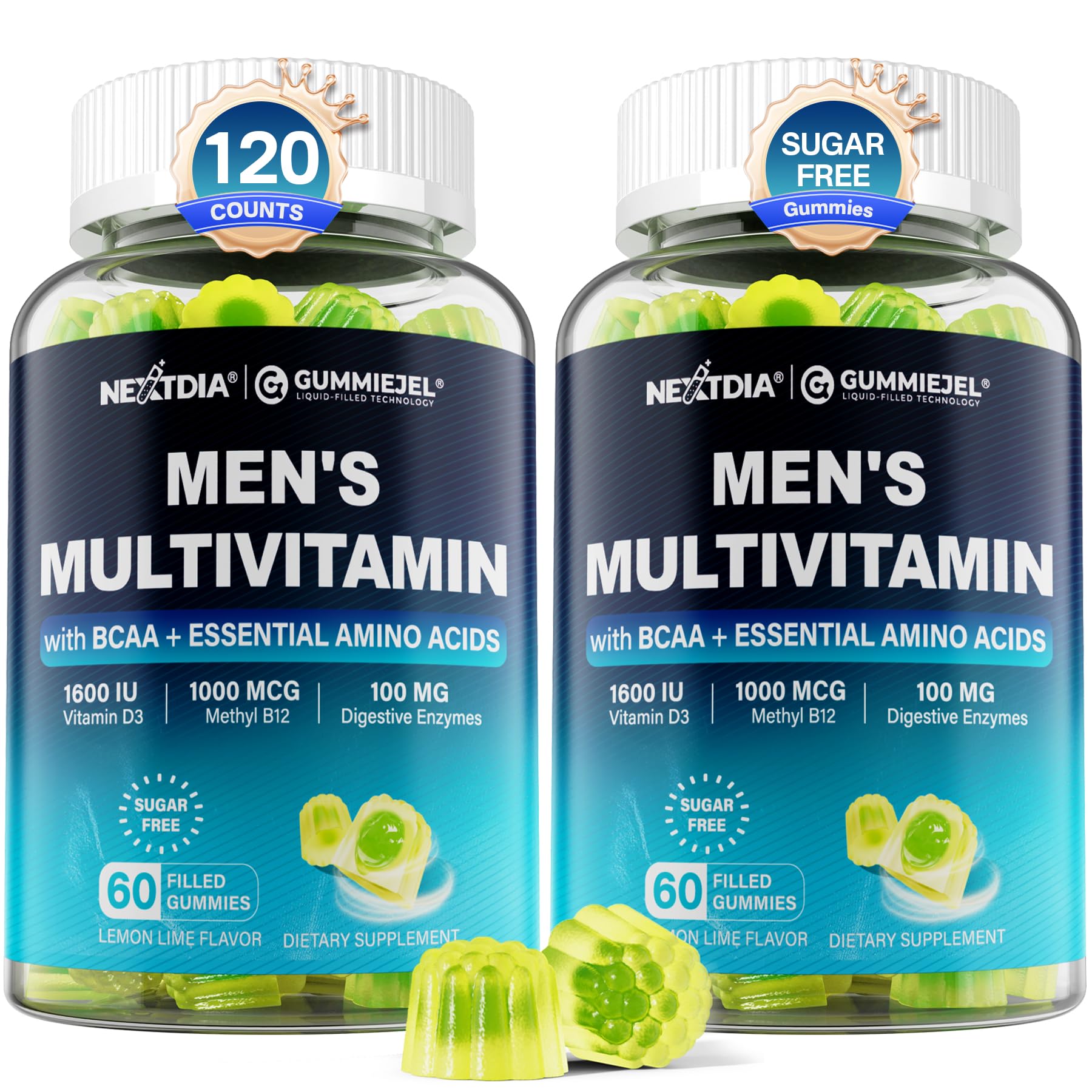 Methylated Multivitamin for Men Gummies with BCAA Amino Acids, Zinc, Biotin — Amazon image 8
