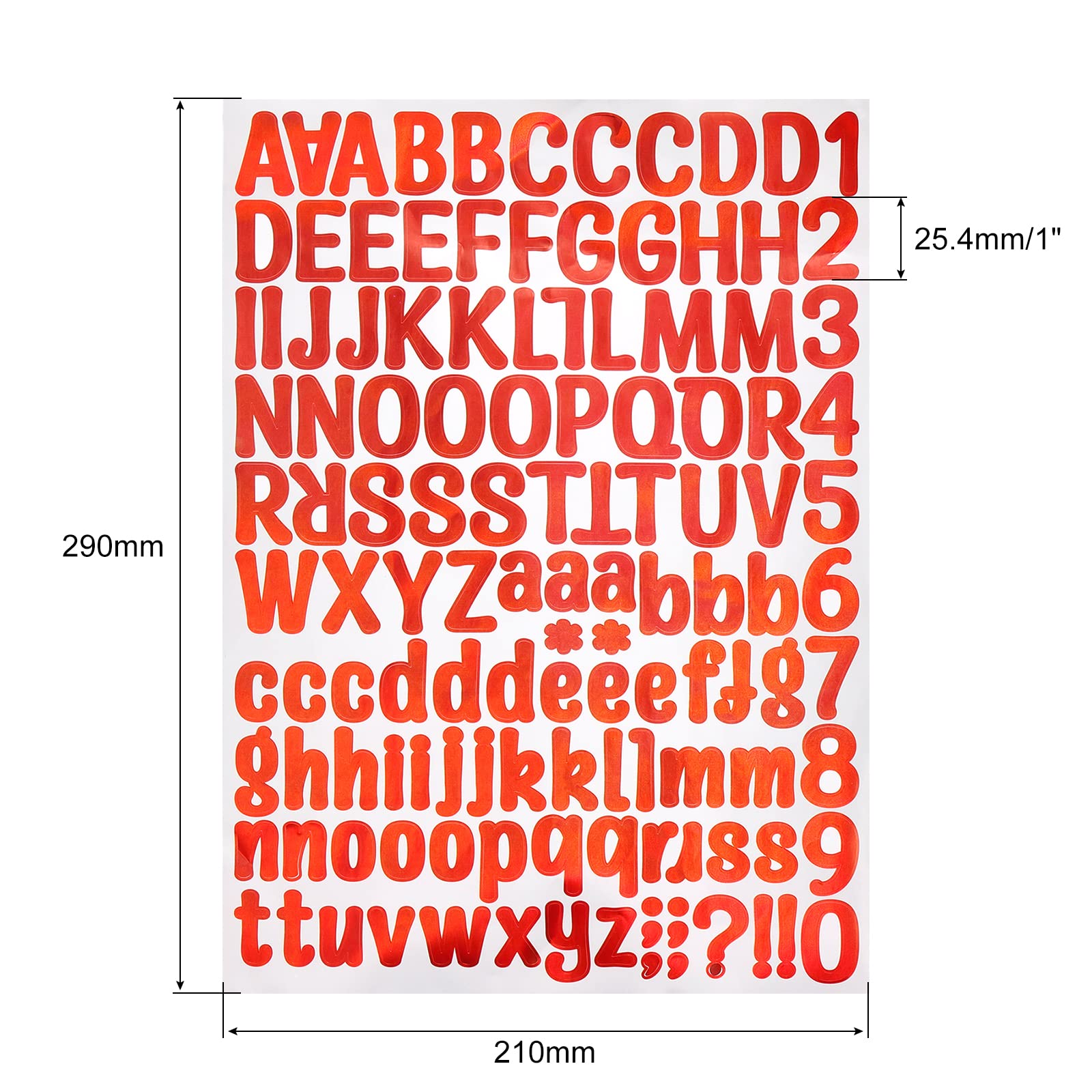 PATIKIL Autocollants de Lettres et de Chiffres Alphabétiques, 6 Feuilles d' Autocollants Adhésifs en Vinyle DIY en Majuscules pour Boîte aux Lettres, Fenêtre de Bureau, Rouge PATIKIL Autocollants de Lettres et de Chiffres Alphabétiques, 6 Feuilles d' Autocollants Adhésifs en Vinyle DIY en Majuscules pour Boîte aux Lettres, Fenêtre de Bureau, Rouge
