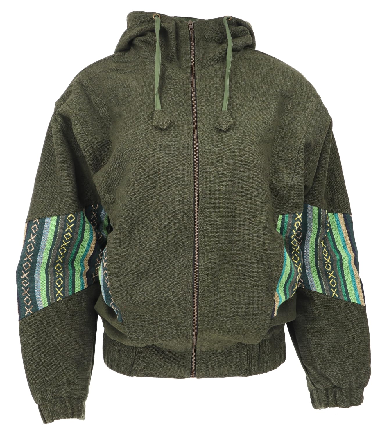 GURU SHOP Giacca unisex Goa con cappuccio, per il tempo libero e le feste