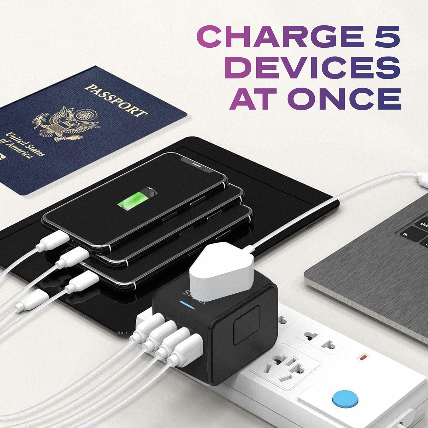 STATIK GaN Charger (45W) & GloboCharge Travel Adapter 12W