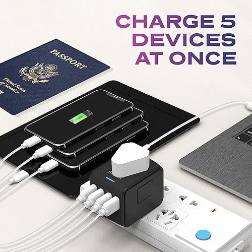 Miniatura 2 de STATIK GloboCharge - Adaptador de viaje universal de 12 W en todo el mundo - Adaptador de corriente internacional Enchufe Europa, Reino Unido, EE.