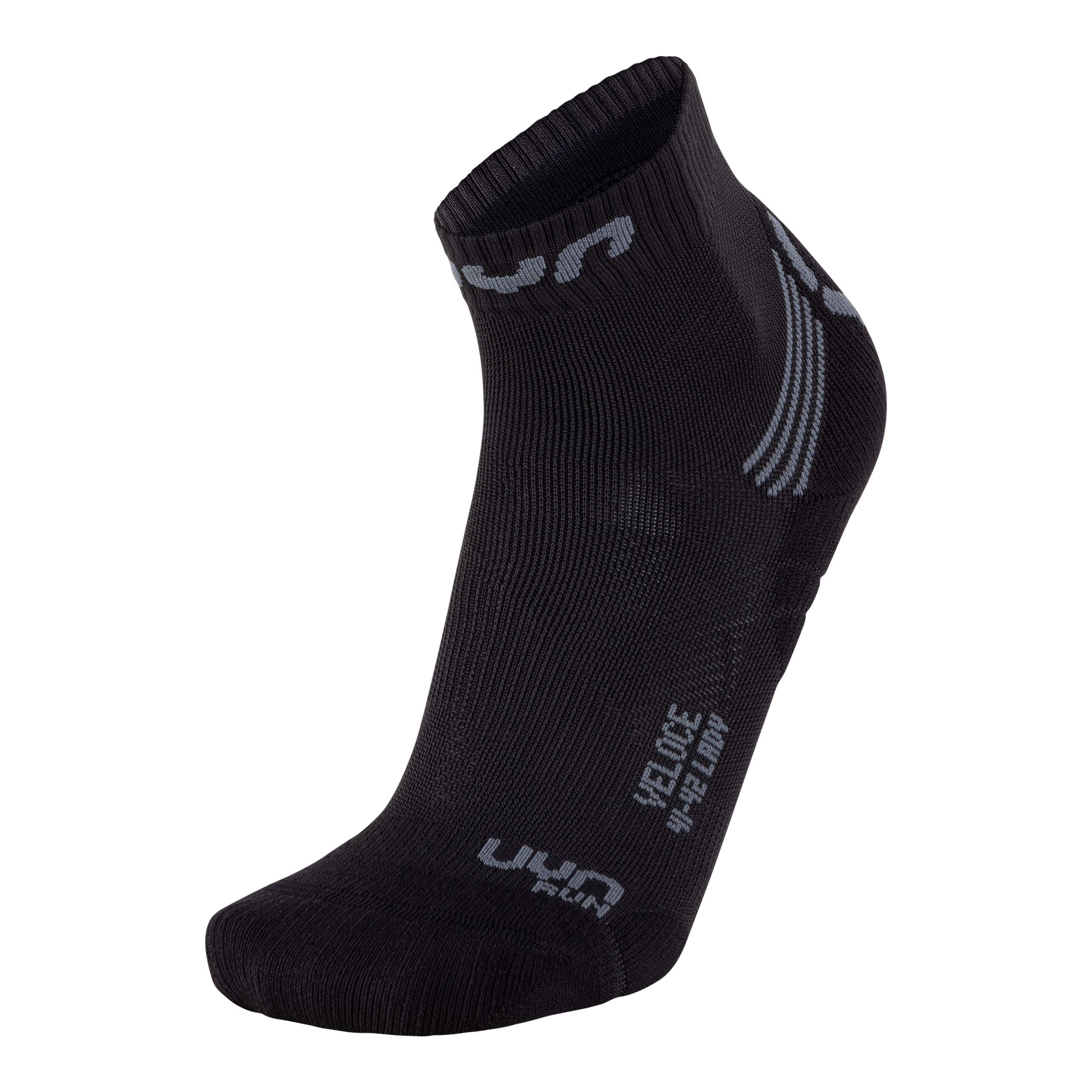 UYN S100064 RUN VELOCE Socks Women's Black/gray 36