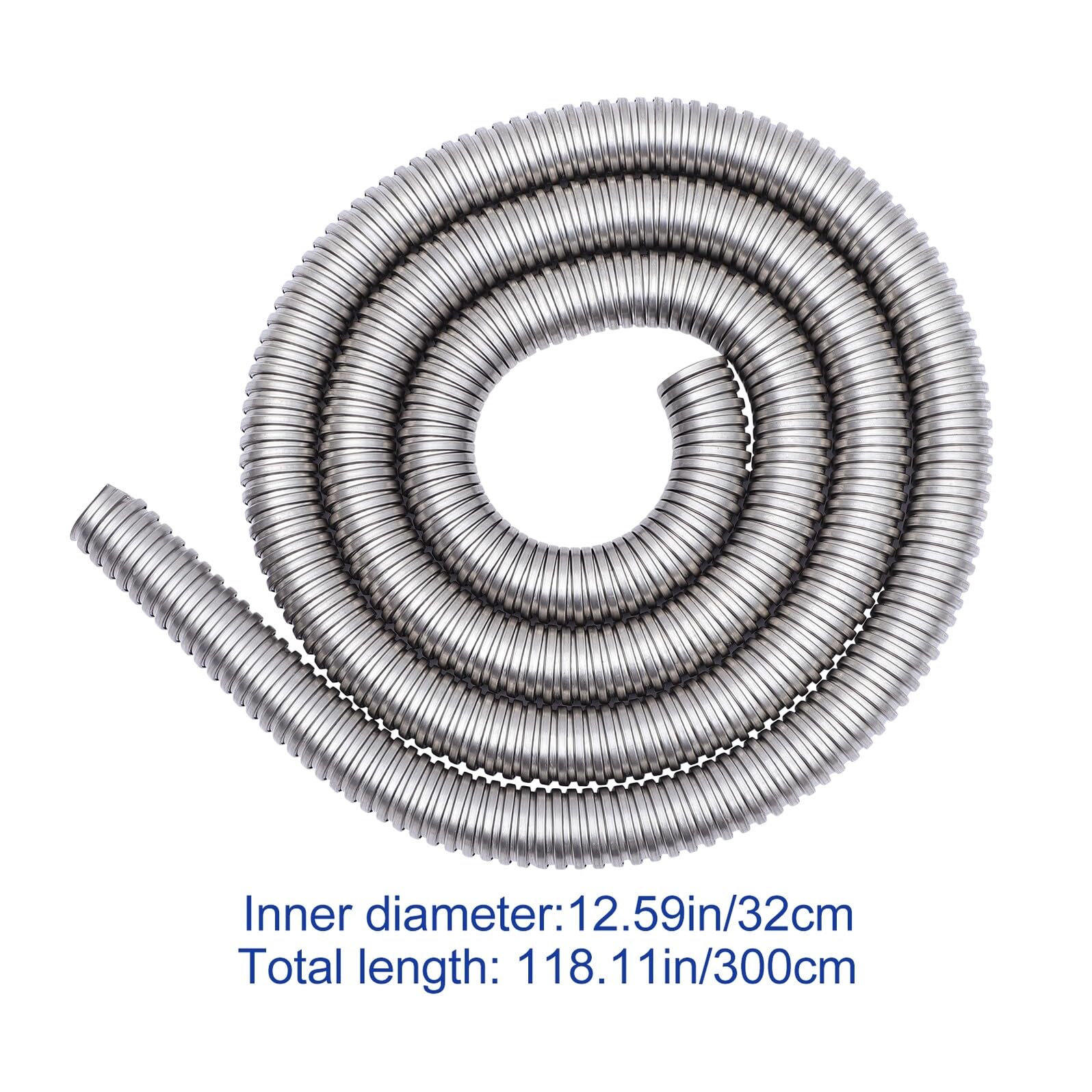 Gaine de Câble Flexible en Acier Inoxydable 304 Argenté | Tube de Protection Tressé, pour Maison Cinéma et Chantier, Résistant à L’abrasion