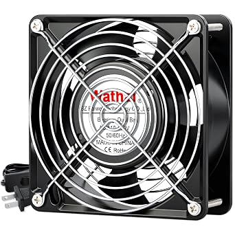 Wathai 12038 120mm x 38mm AC Axial Muffin Cooling Fan 110V 120V Dual Ball