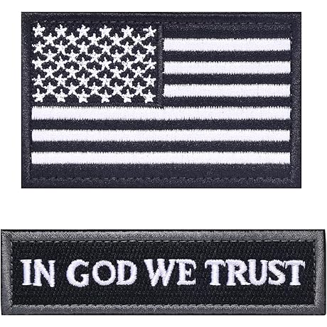 In God We Trust & American Flag Velcro Patch