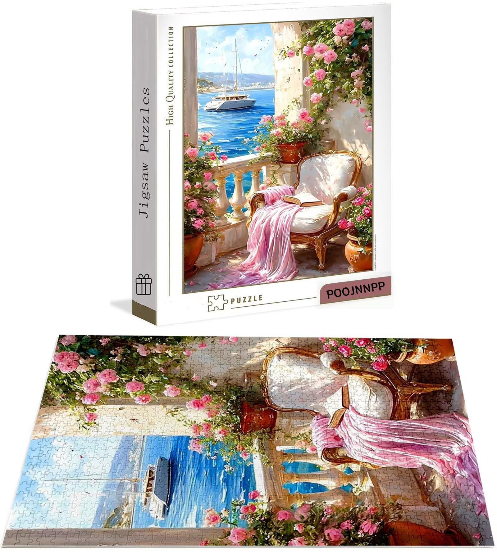 Puzzle 4000 Pezzi per Adulti e Ragazzi, 3 4 5 Anni Puzzle Costiero 6 7 8 Anni Giochi Educativi Sostenibili Con Per Adulti Da Gioco in Legno Di Alta Qualità Jigsaw Paesaggio per Gioco Familiare B-7027