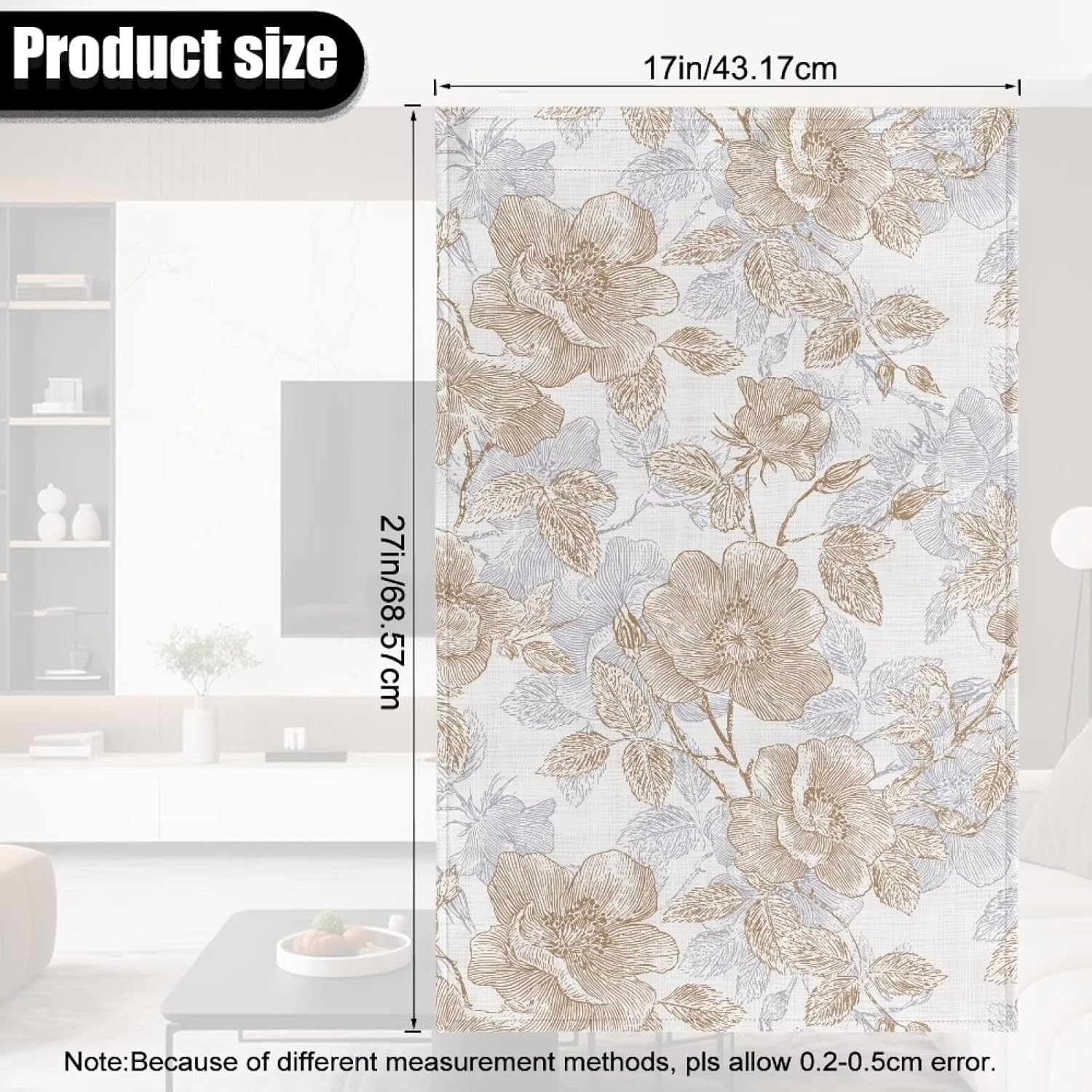Floral Head Rest Cover for Recliner Faux Leather Headrest Cover for Recliner Chair Set of 2 Couch Covers for Chairs Furniture Sofa Protector for Home Office Chair