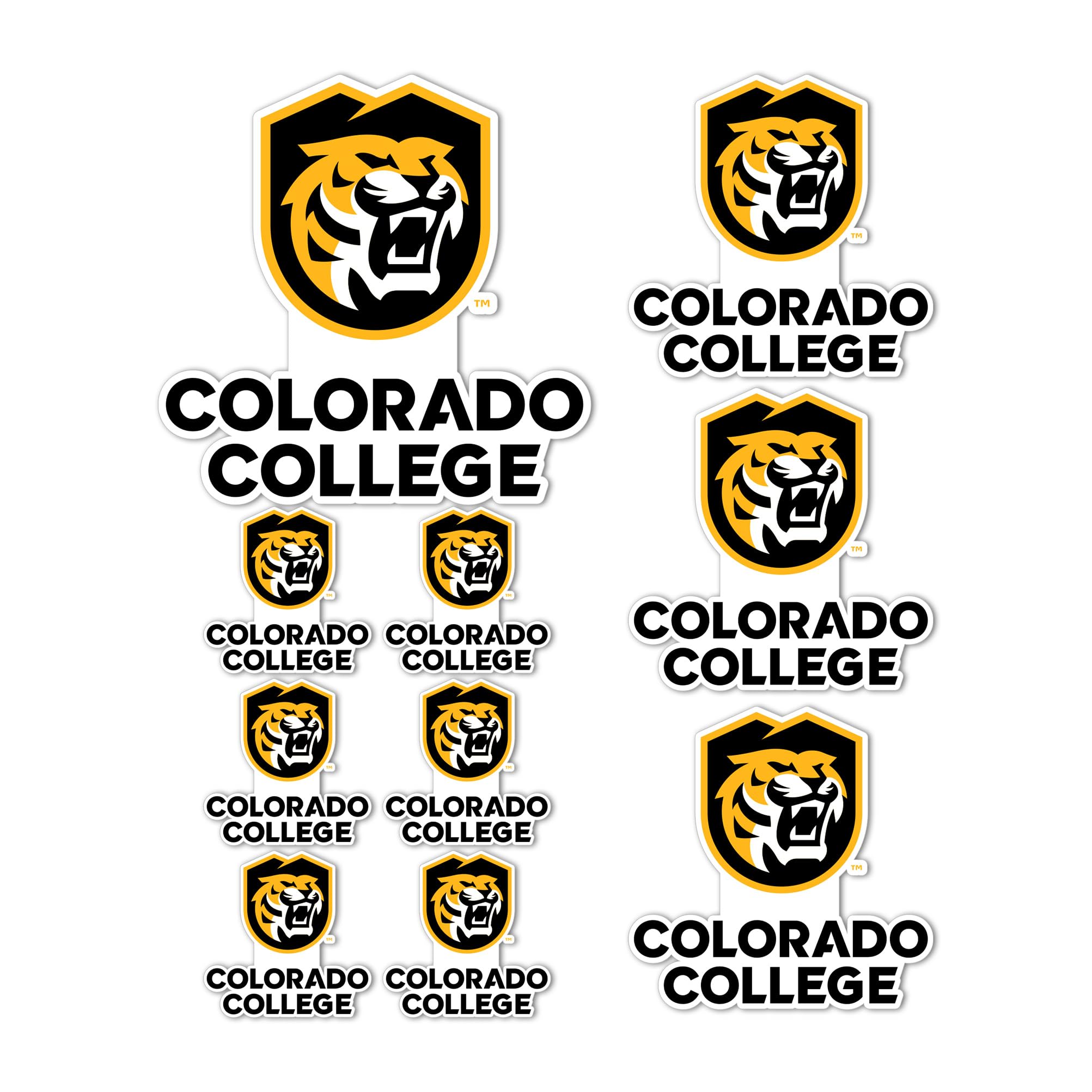 Autocollant en vinyle Colorado College Tigers sticker voiture et pc portable