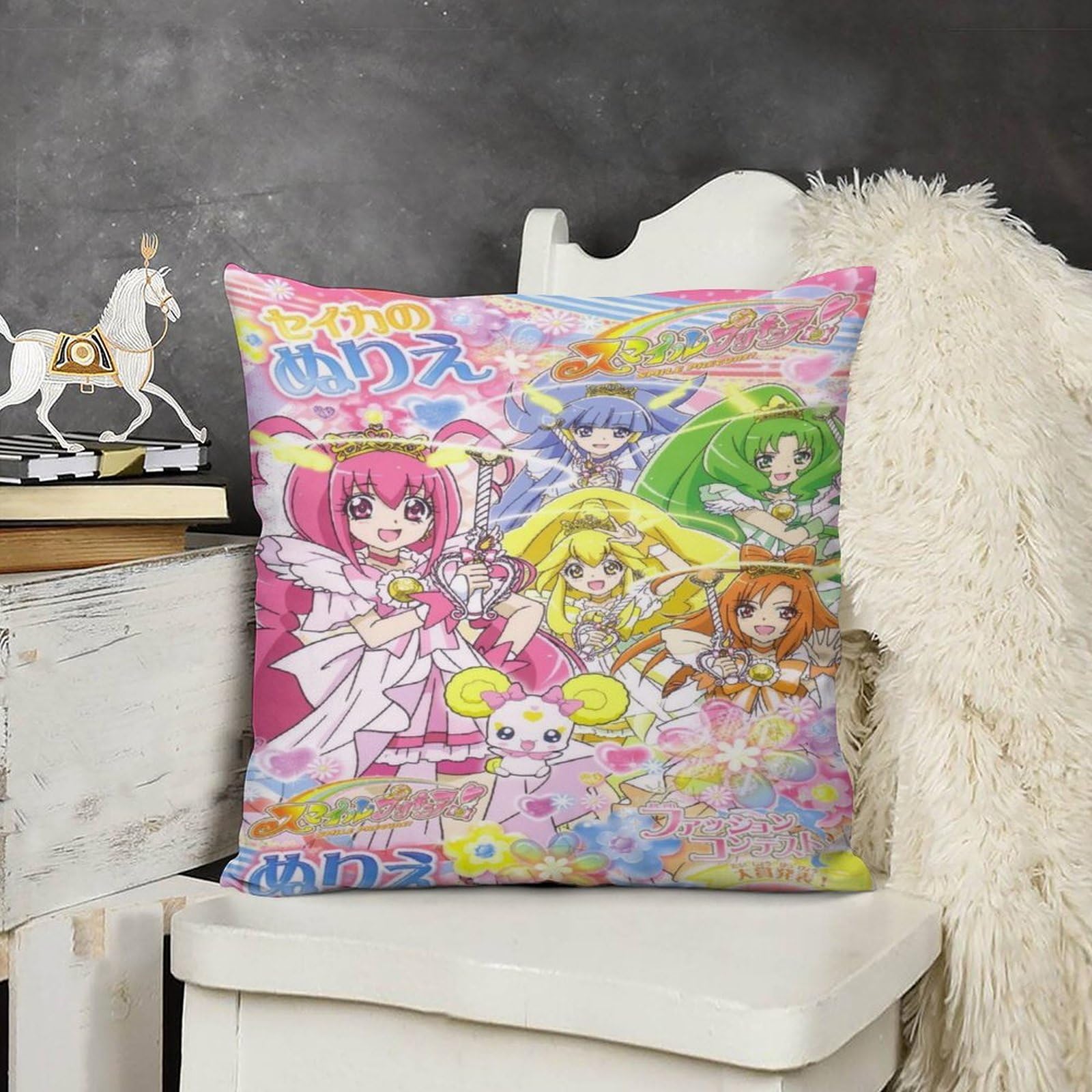 Amazon｜ハートキャッチプリキュア!ファッション両面印刷枕カバー