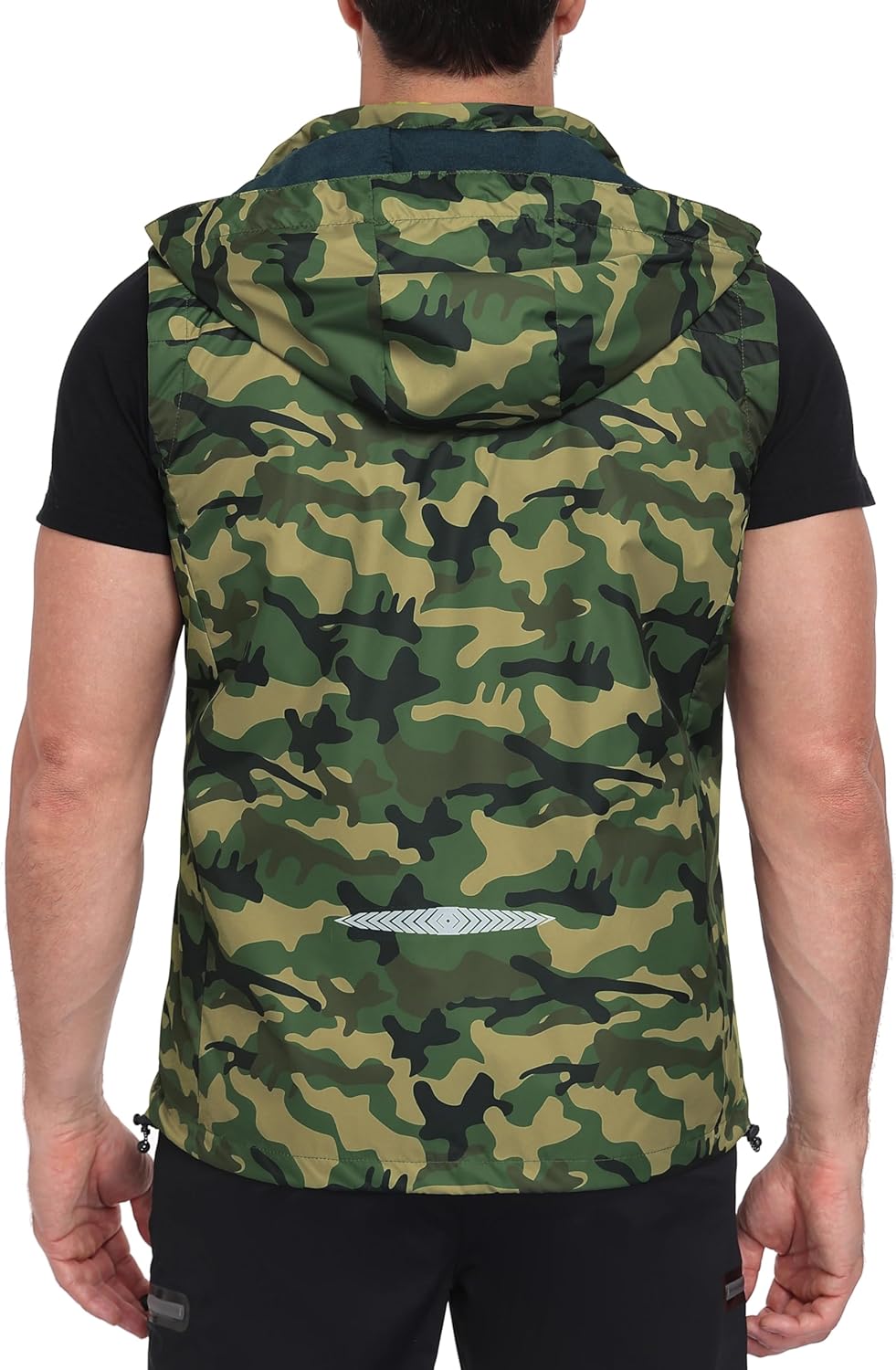 Little Donkey Andy Men's Lightweight Softshell Vest Detachable Hood Windproof Golf Sleeveless Jacket for Hiking Running - Image 2