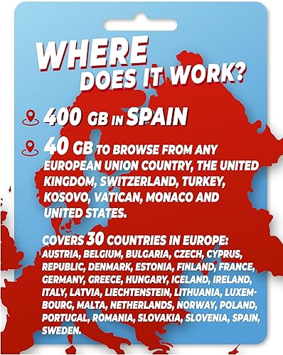 Miniatura 3 de Vodafone Spain - Tarjeta SIM prepaga de 35 GB en España y 12 GB en el resto de Europa, Reino Unido, Turquía. Activación en línea solo en