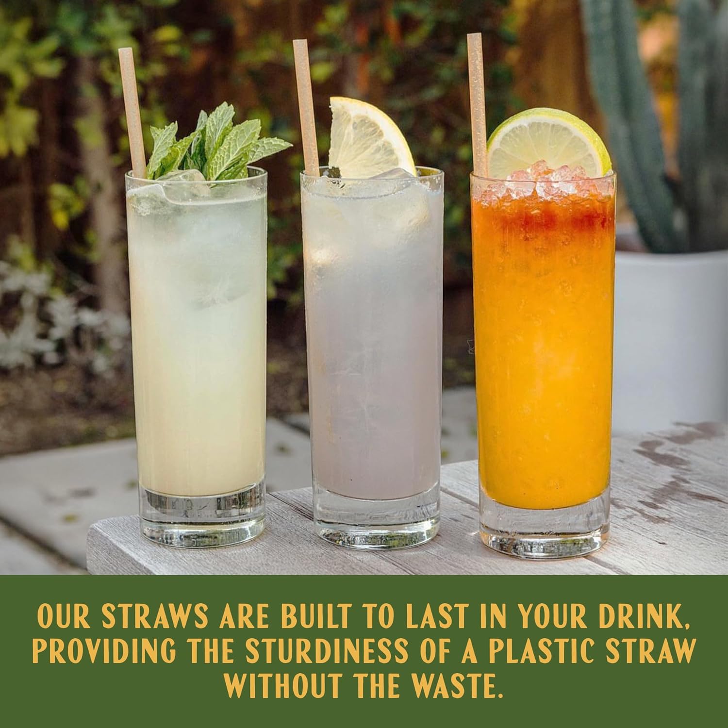 Bulk | Cocktail 6" Agave Straws | 2000 count | Sustainable & Compostable Drinking Straws made from Upcycled Agave Plant Fiber | Long-Lasting, Durable Drinking Straws that Won't Get Soggy