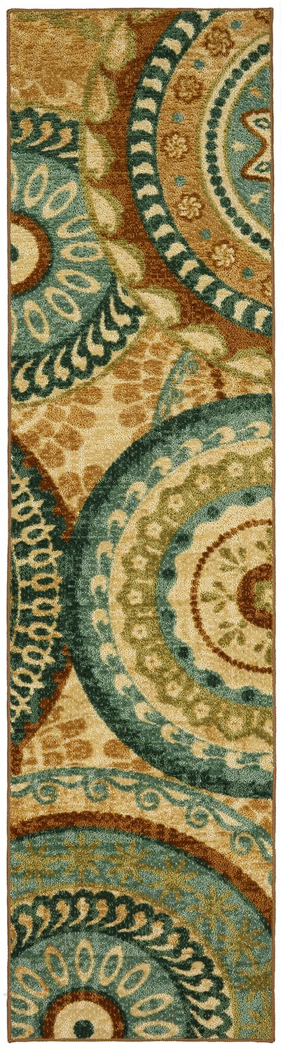 Mohawk Home Strata Forest Suzani Medallion Area Rug (2'x8')