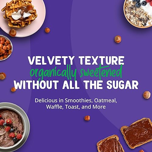 Miniatura 5 de Pyure - Untable de Almendras y Chocolate Keto | Sin azúcar, bajo en carbohidratos, vegano, alternativa a Nutella | 2 g de carbohidratos netos, sin