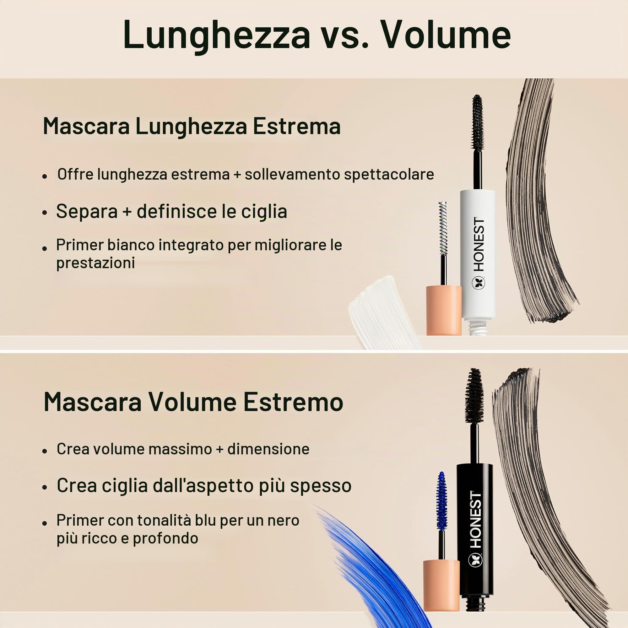 Honest Beauty Extreme Length Mascara Plus Lash Primer, 0.27 Fluid Ounce