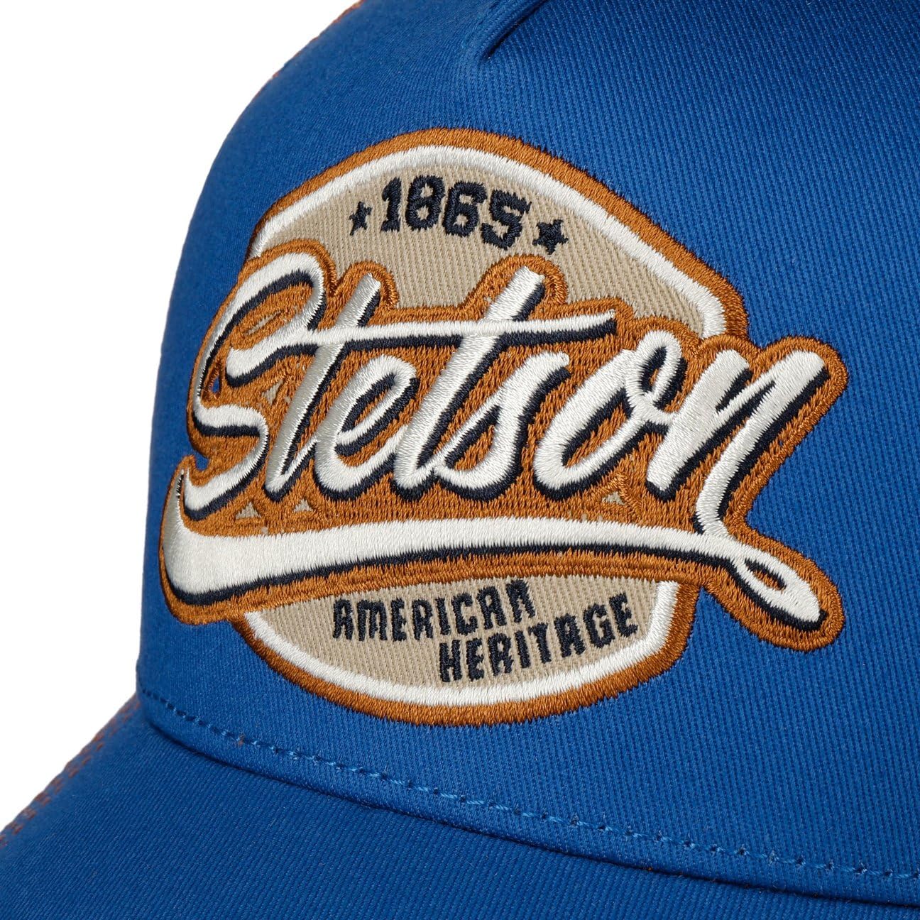 Stetson Klasyczna naszywka Trucker Cap Basecap czapka bejsbolówka czapka z siateczką dla kobiet/mężczyzn – Snapback, z daszkiem, na wiosnę, lato, jesień, zimę