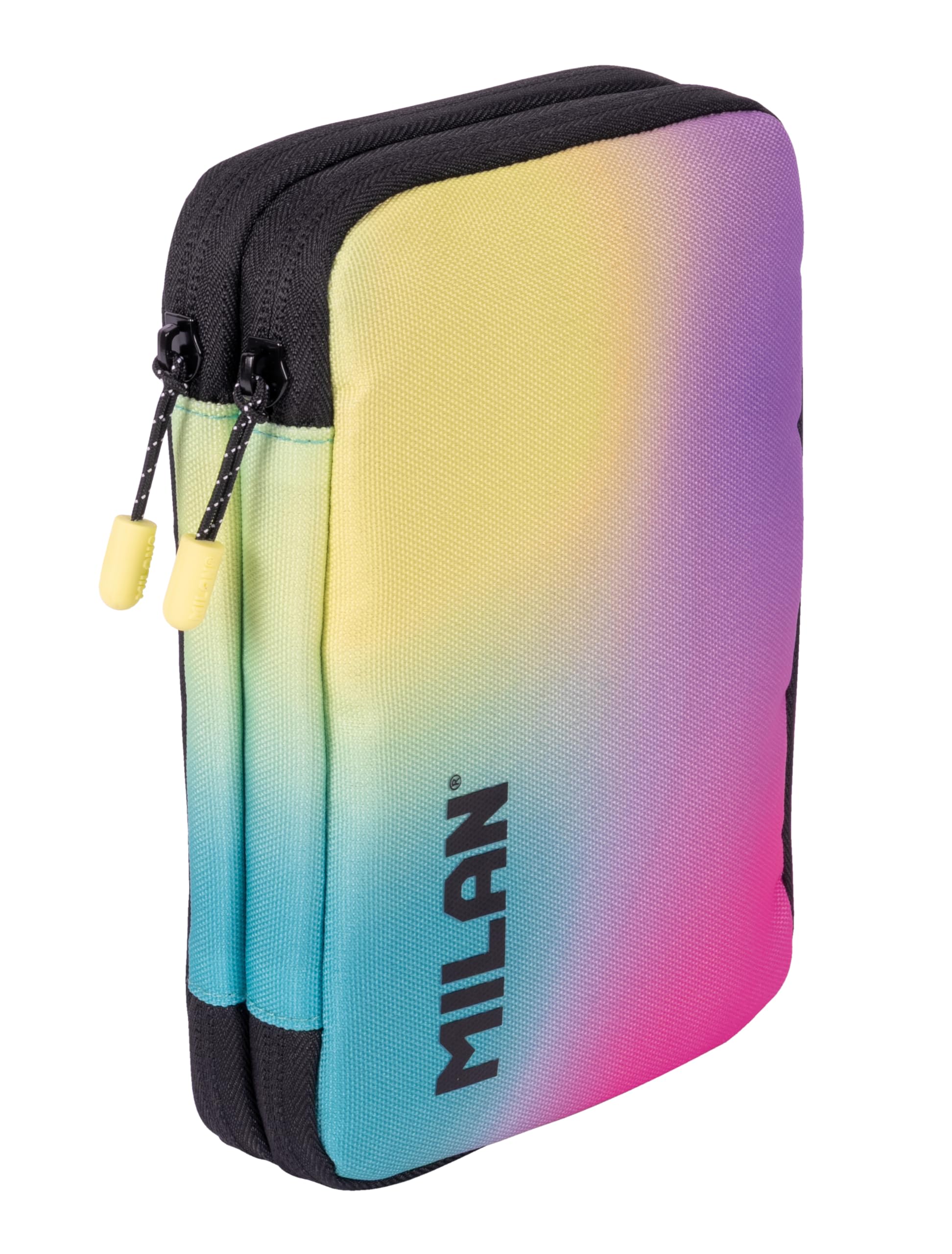 Milan® Plumier 2 Pisos con Contenido colección Sunset, Negro