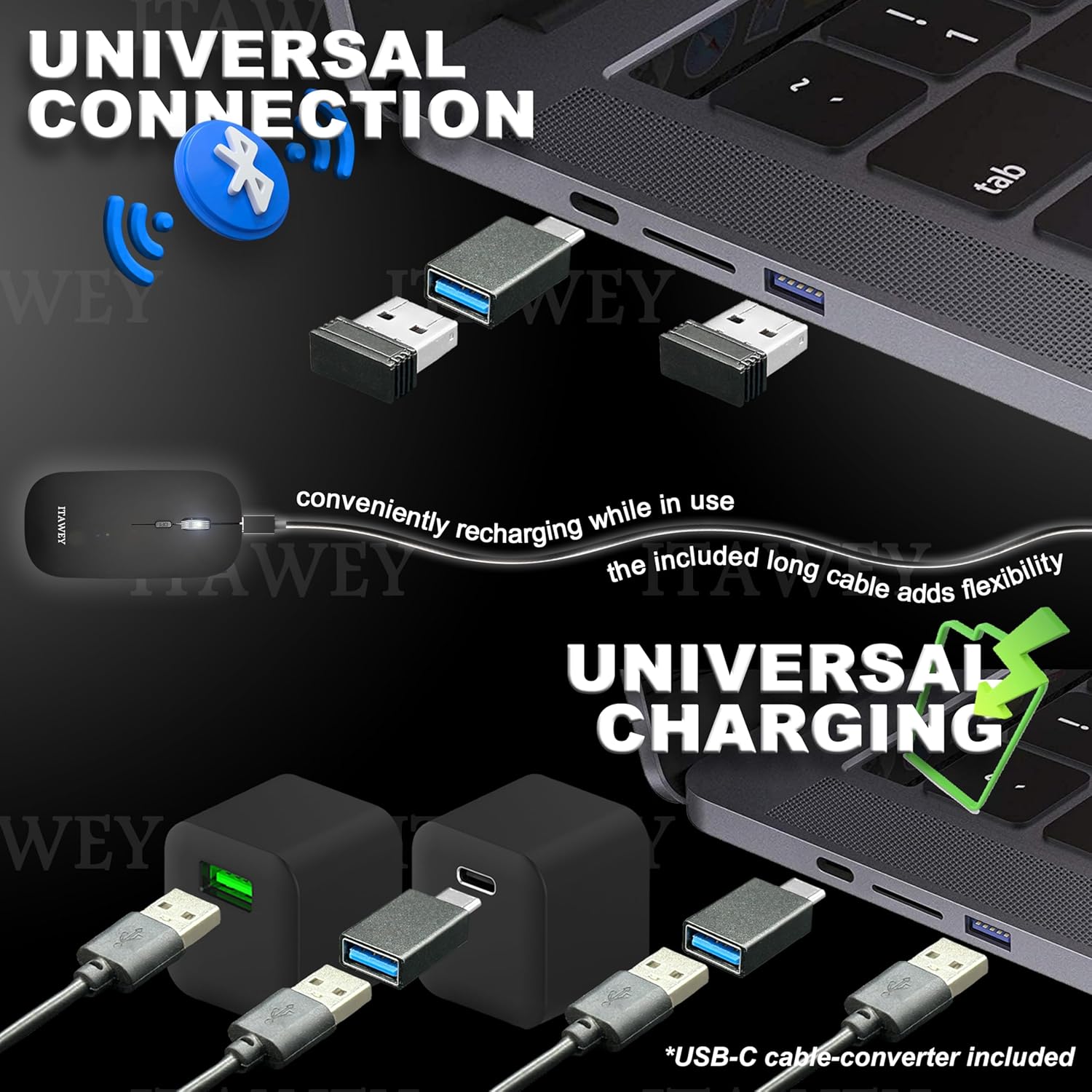 ITAWEY Wireless Mouse DPI settings