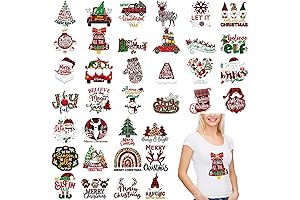 36 Sheets Christmas Iron on Transfers