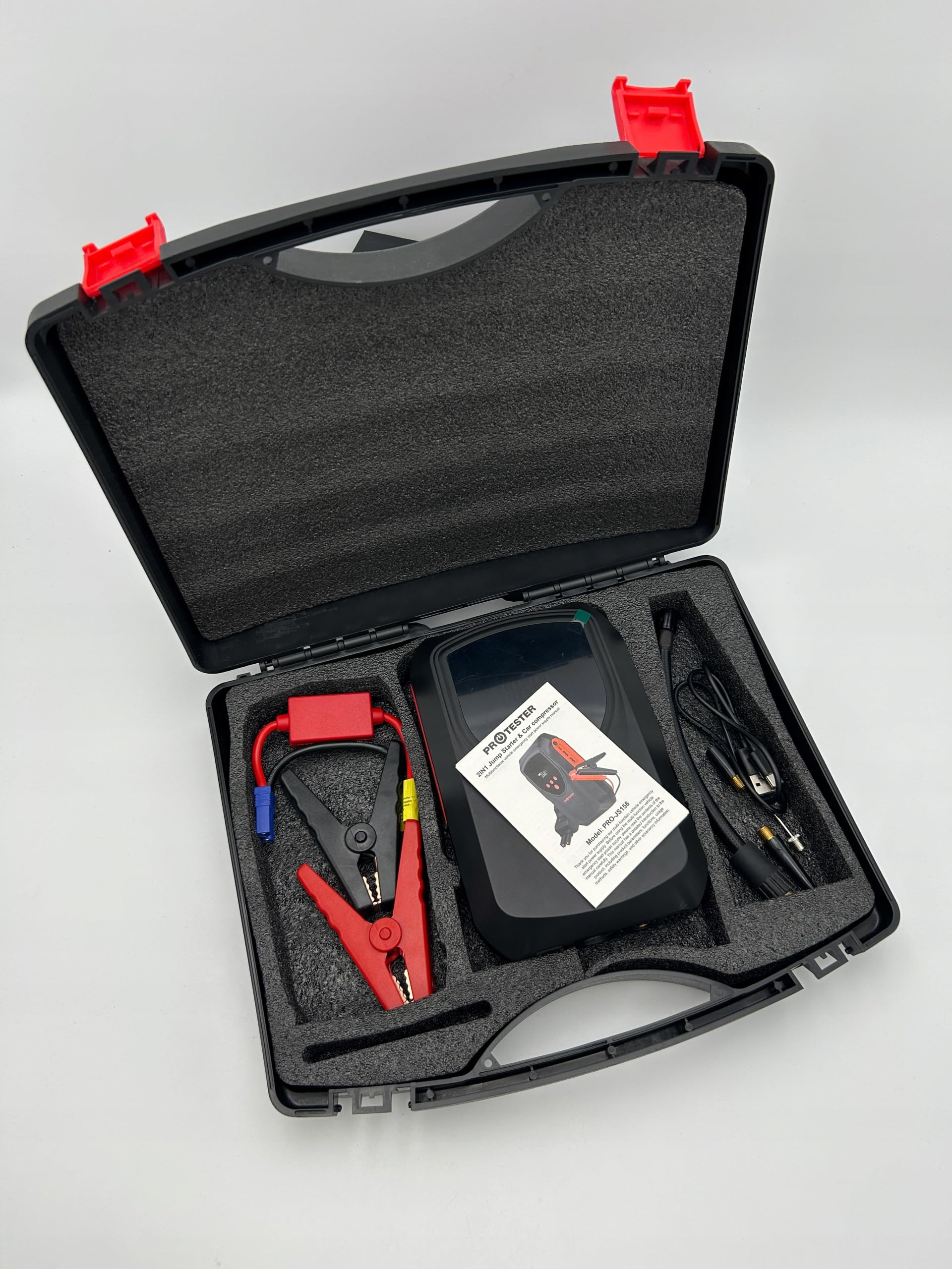 URZĄDZENIE ROZRUCHOWE/POWERBANK Jump Starter 15800mAh Booster Z KOMPRESOREM