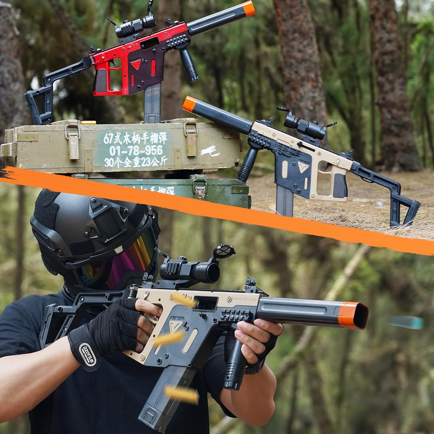 Larmside Foam Bullet Toy Blaster, Dart Bullet, Outdoor Activities, 18+ (DesertVic)