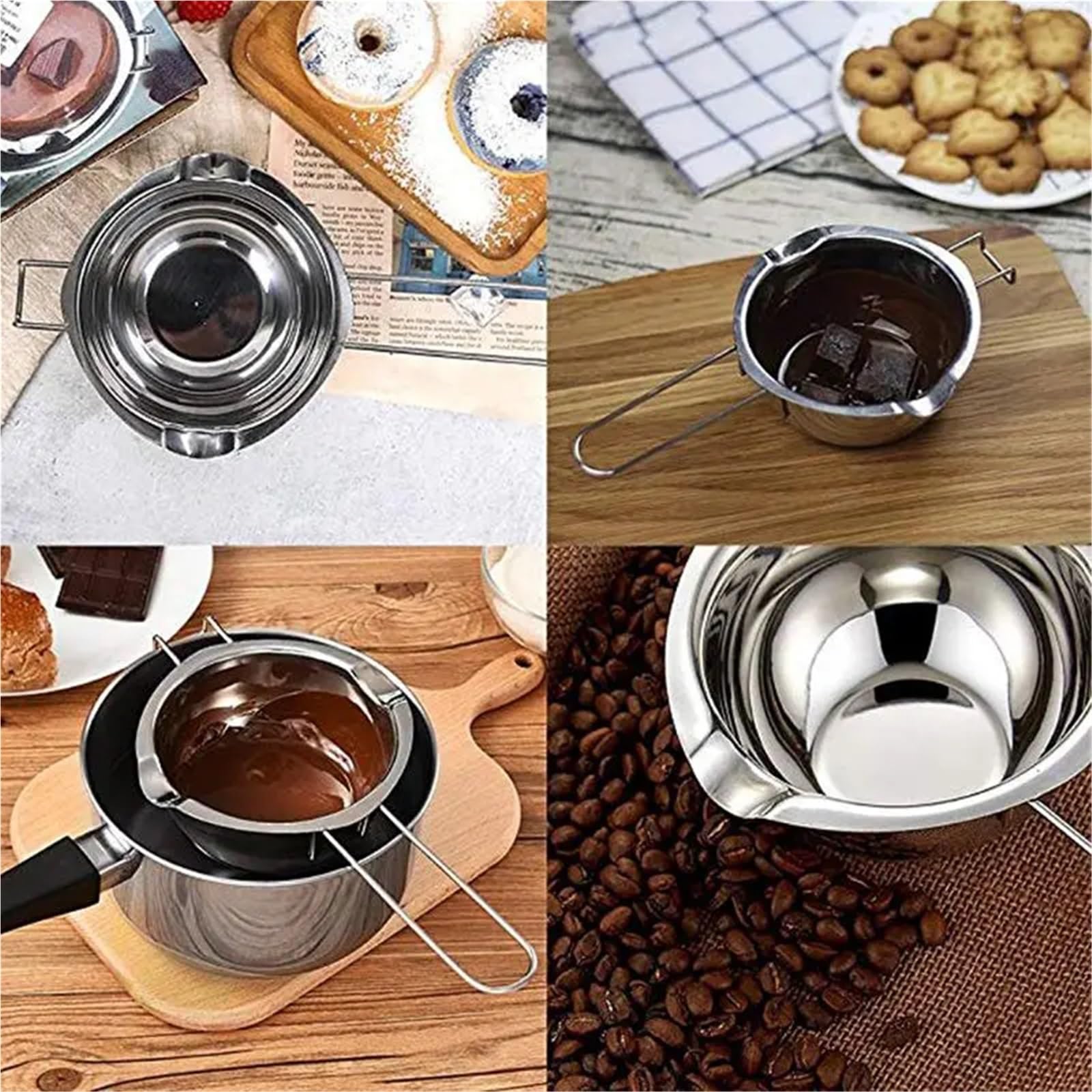 Wachsschmelztopf/Becher Aus Edelstahl Mit Langem Griff Für Küche
