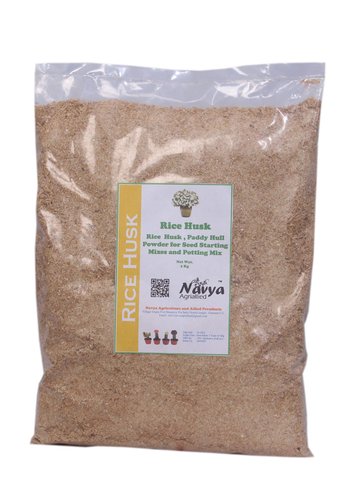 Navya Agriallied � Rice Husk Paddy Hull Powder for Seed Starting Mix and Potting Soil 2 Kg (B07TWZBJBF) Amazon Price History, Amazon Price Tracker
