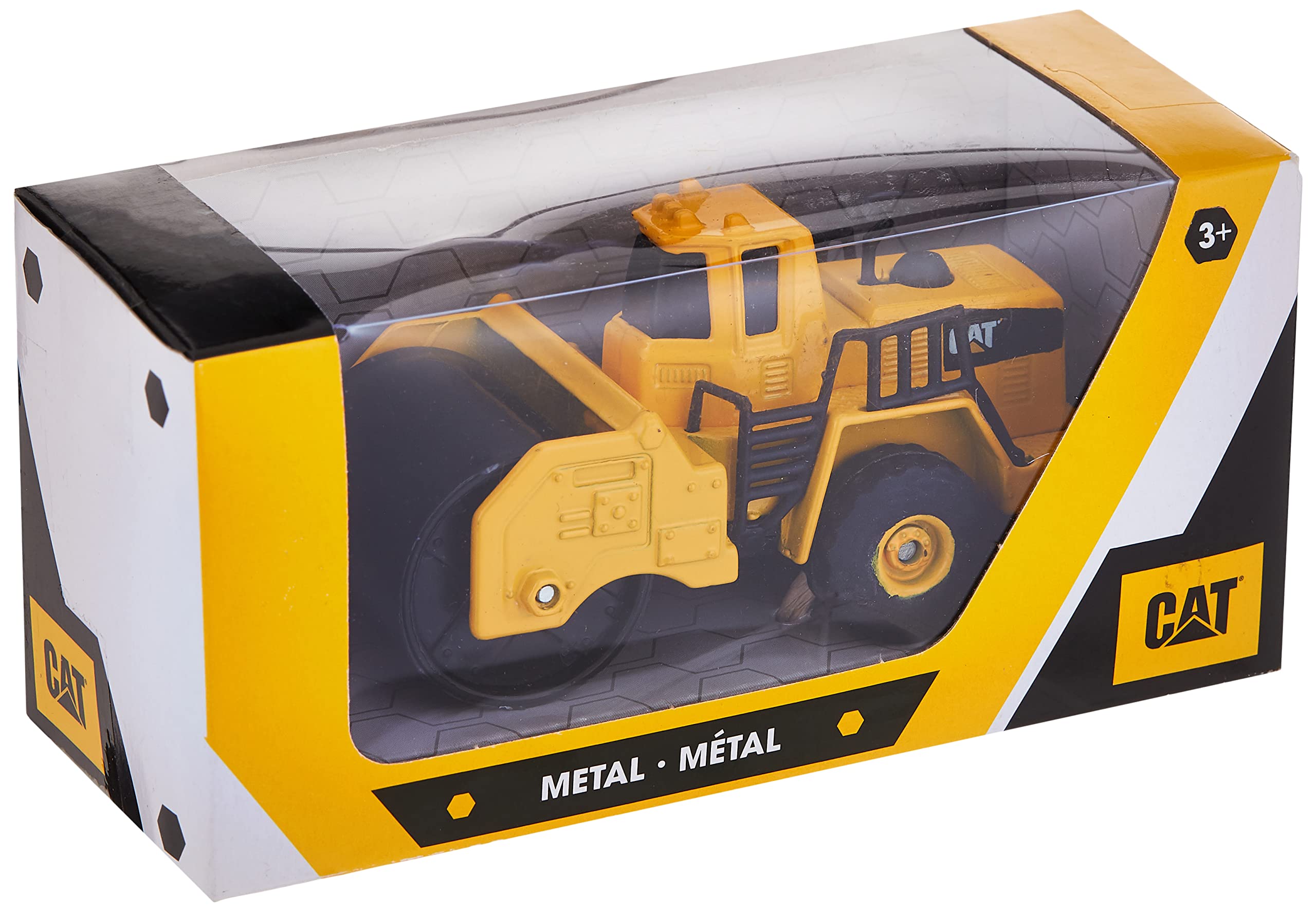 CAT Steam Roller Die-cast Metal Single Pack, Multicolor, 4-Inch, 82259