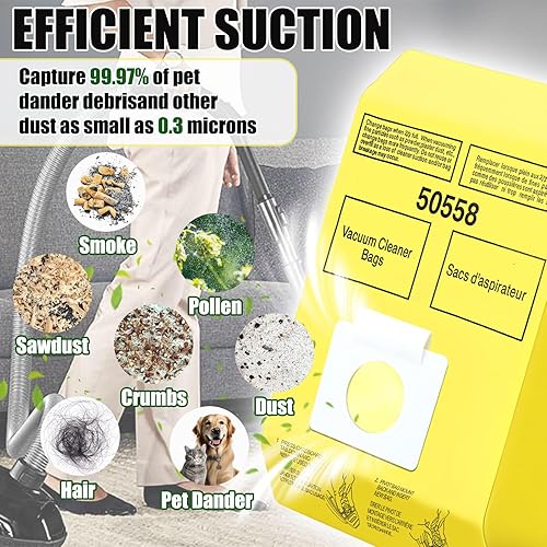 Miniatura 6 de Paquete de 30 bolsas para aspiradora Kenmore tipo C/Q 5055 50555 50557 50558 y Pana·sonic tipo C-5 C-18