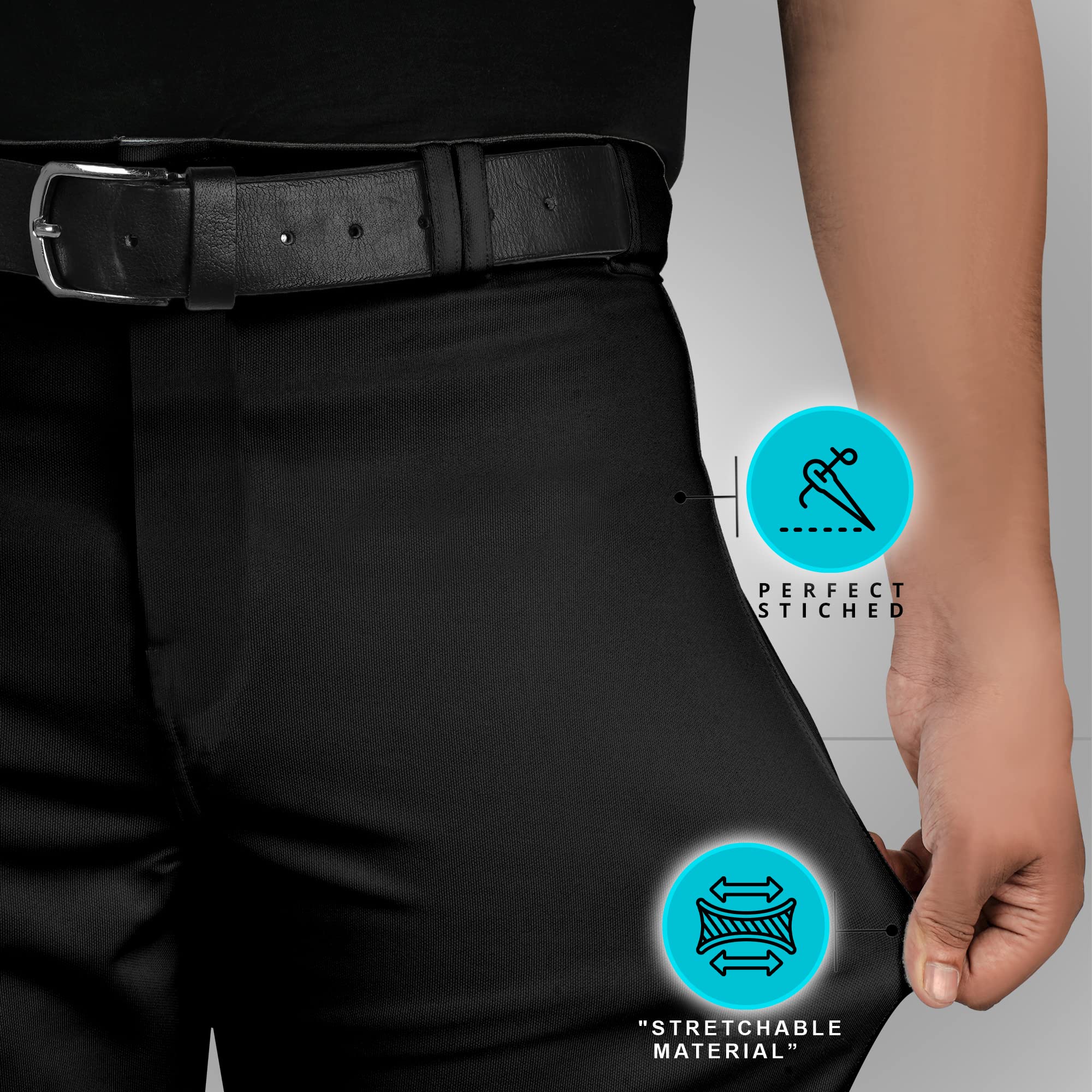 Baseball-Hose für Herren, Halb-Relax-Baseballhose für Erwachsene, halb-entspannte Passform