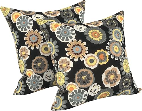 Miniatura 107 de LVTXIII - Juego de fundas para cojines de sofá, patio o sillón de exteriores, cuadradas y decorativas, 2 unidades de 16" x 16", sin relleno