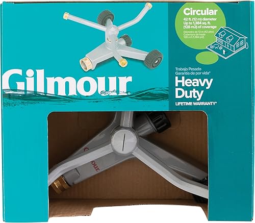 Miniatura 4 de Gilmour 845003-1002 - Rociador circular giratorio de alta resistencia
