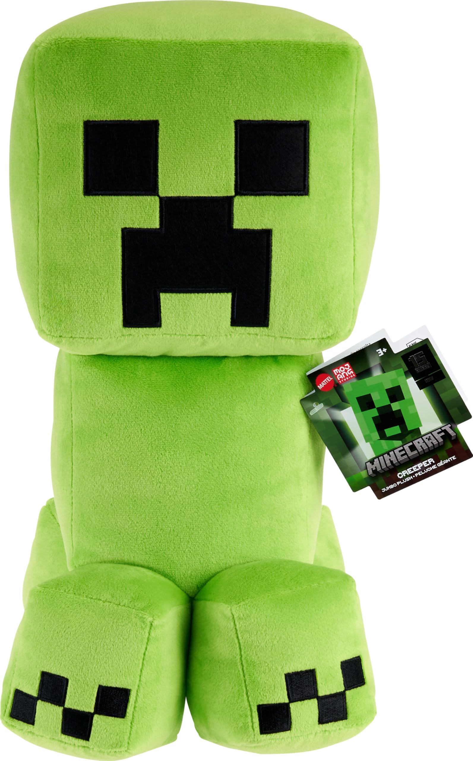 マイクラ　人形 Amazon.com: Mattel Minecraft Creeper Jumbo Plush Figure, Large 16