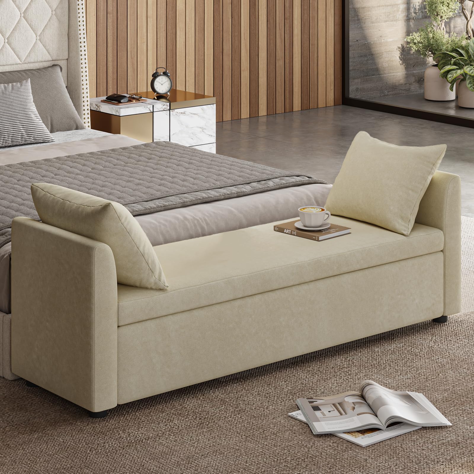 オットマン wa 813 2人掛けソファー 3人掛けカウチソファ オットマン付き