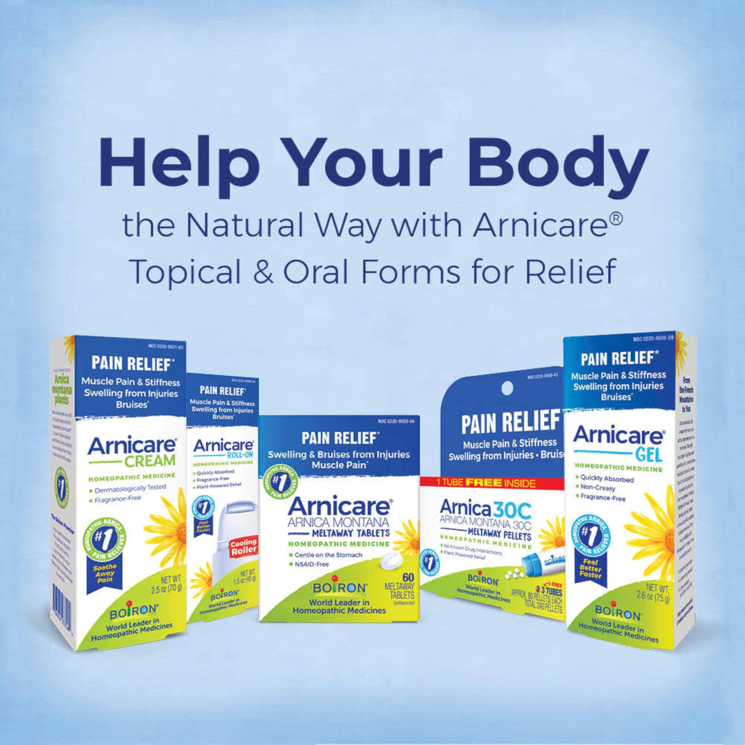 Boiron Arnicare Gel for Relief of Joint Pain, Muscle Pain, Muscle Soreness, and Swelling from Bruises or Injury - Non-greasy and Fragrance-Free - 2.6 oz — Amazon image 8