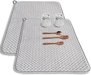 8 Best Dish Drying Mats for Kitchen Counter 2 8 Best Dish Drying Mats for Kitchen Counter