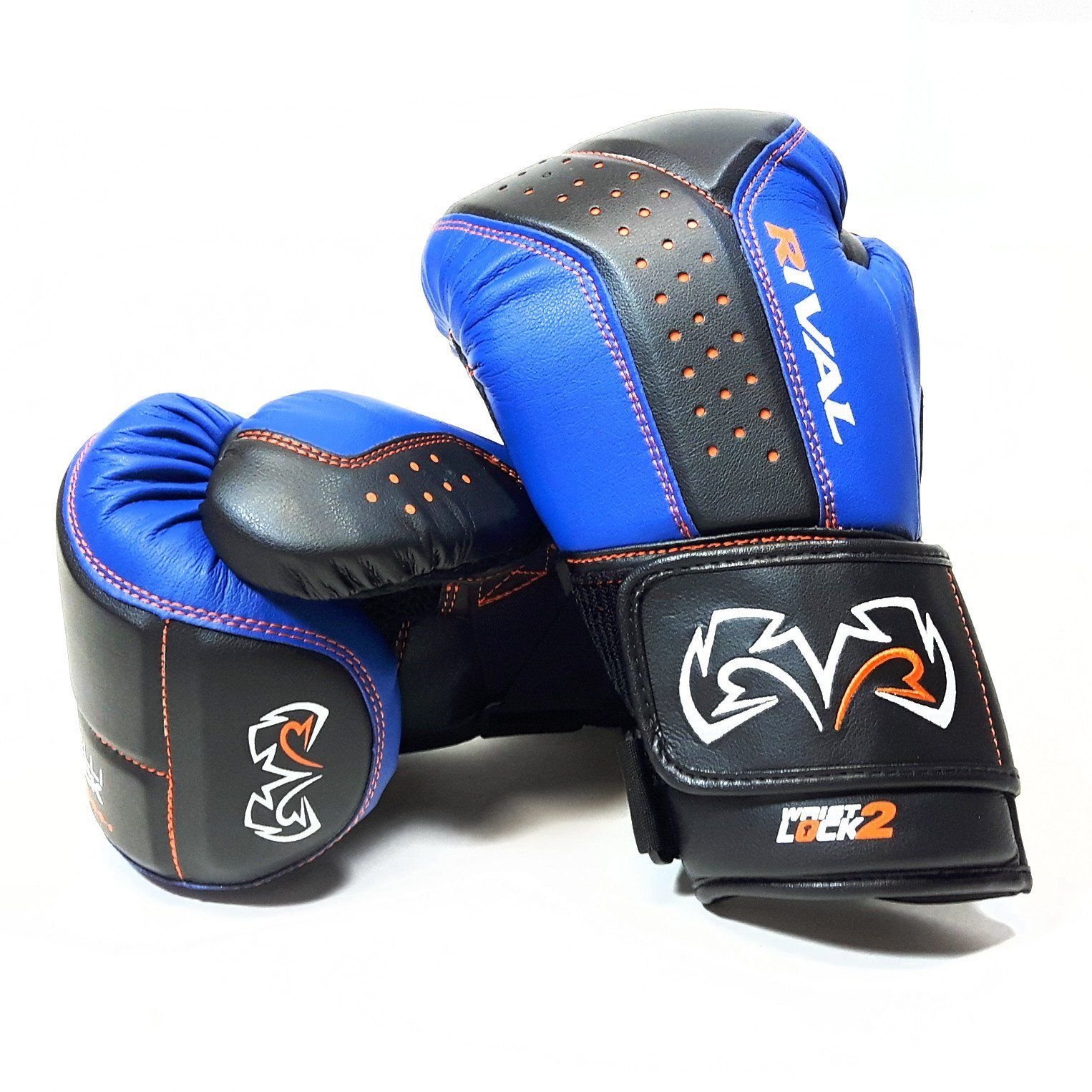 RIVAL RB10-INTELLI-SHOCK Boxhandschuhe, Schwarz / Blau