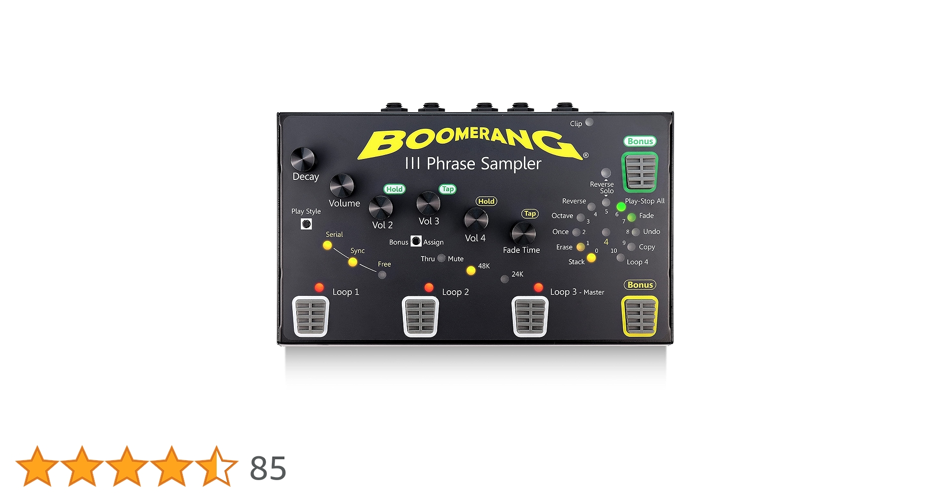 Boomerang Ⅲ Phrase Sampler ギタールーパー Phrase III Sampler – Boomerang Looper