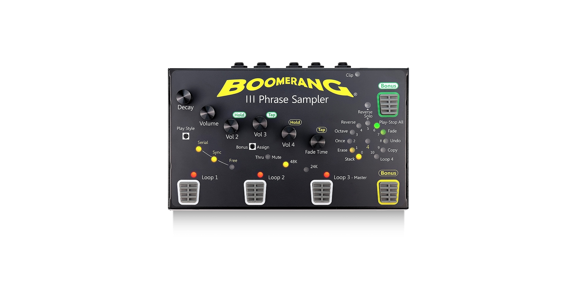 Amazon.com: Guitar Looper Pedal BOOMERANG III - Run 4